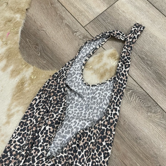 American Eagle halter print leopard mini dress - Picture 4 of 6